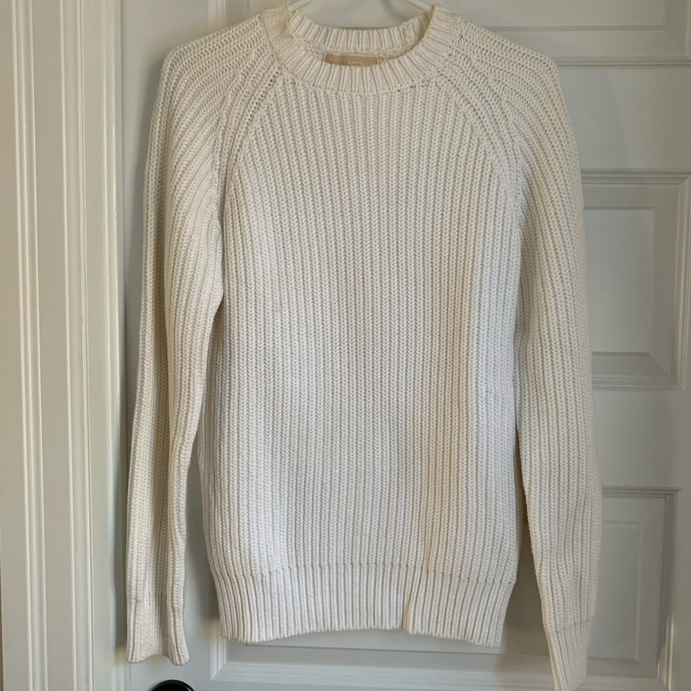 Michael Kors white knit sweater